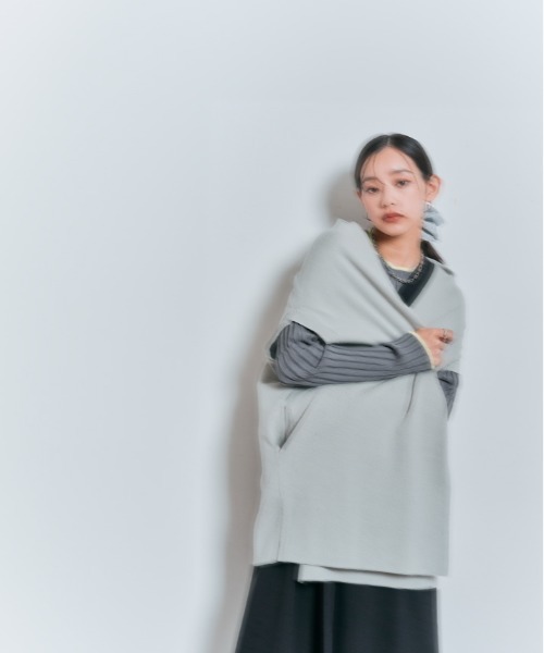 W:Huku(フーク)の「切り替えリブニットトップス(ニット/セーター・レディース・グレー/ダークブラウン/アイボリー/ブラック・FREE)」の20枚目の写真