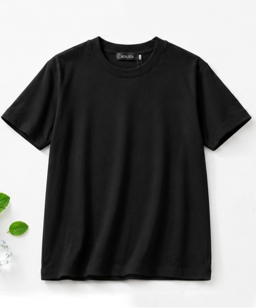 BENUSTA(ベヌスタ)の「『BENUSTA/ベヌスタ』【ミントの香り付き】半袖Tシャツ【GC】(Tシャツ/カットソー・メンズ・ピンク/ネイビー/ブラック/ホワイト・L/M)」の2枚目の写真