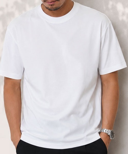 BENUSTA(ベヌスタ)の「『BENUSTA/ベヌスタ』【ミントの香り付き】半袖Tシャツ【GC】(Tシャツ/カットソー・メンズ・ピンク/ネイビー/ブラック/ホワイト・L/M)」の8枚目の写真