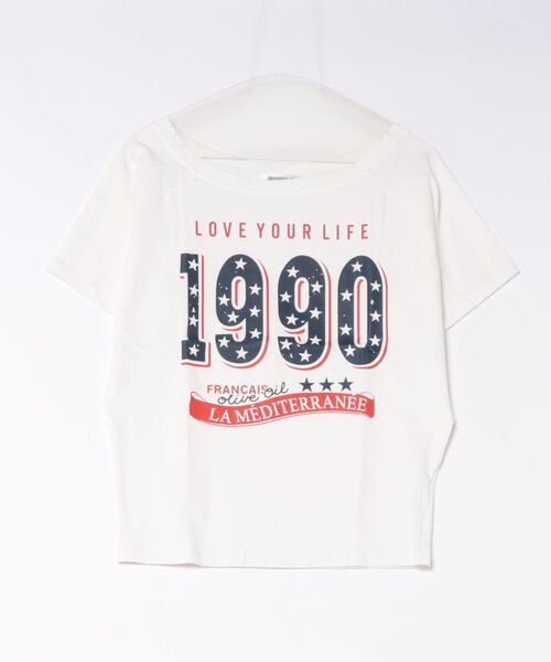 MEMECLE(メメクル)の「【 MEMECLE / メメクル 】Y2KナンバリングワンショルTシャツ(Tシャツ/カットソー・レディース・ホワイト・FREE)」の4枚目の写真