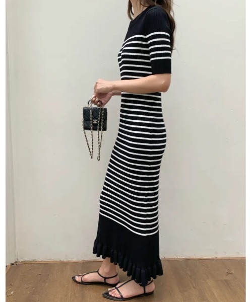 セール】SUMMER KNIT BORDER DRESS（ワンピース）｜BIRTHDAY BASH