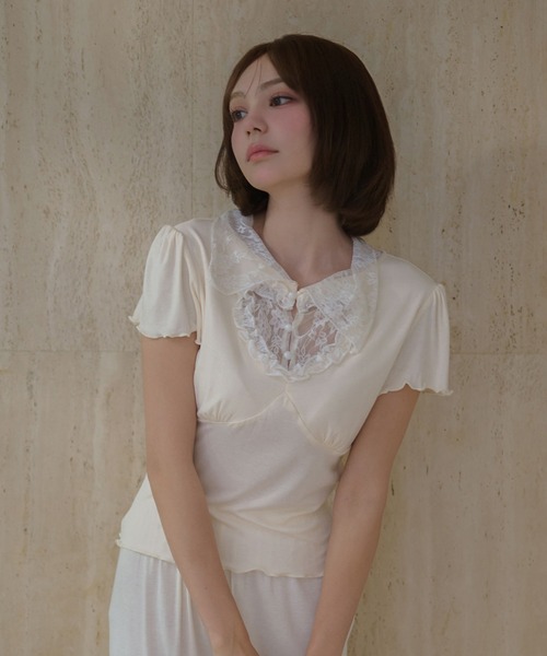 myviolet セットアップ　原宿系　フェアリー系 Lace collar winnie set up / レースカラーウィニーセットアップ