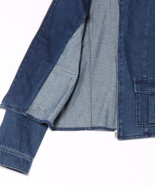 ROXY（ロキシー）の「ROXY/ロキシー デニムジャケット RJK264602T（デニムジャケット・レディース・ブラック/インディゴブルー・L/M）」の14枚目の写真