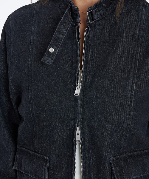 ROXY（ロキシー）の「ROXY/ロキシー デニムジャケット RJK264602T（デニムジャケット・レディース・ブラック/インディゴブルー・L/M）」の10枚目の写真