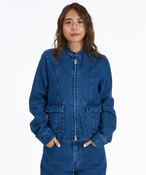 ROXY（ロキシー）の「ROXY/ロキシー デニムジャケット RJK264602T（デニムジャケット・レディース・ブラック/インディゴブルー・L/M）」の11枚目の写真