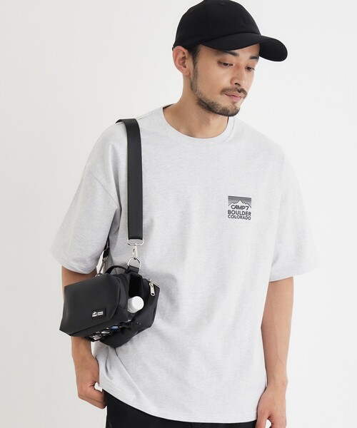CAMP7(キャンプセブン)の「CAMP7 ボトルサコッシュバッグ(ボディバッグ/ウエストポーチ・メンズ・チャコールグレー/ブラック/グレー・99)」の8枚目の写真