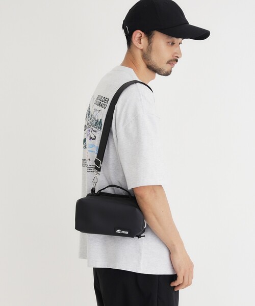 CAMP7(キャンプセブン)の「CAMP7 ボトルサコッシュバッグ(ボディバッグ/ウエストポーチ・メンズ・チャコールグレー/ブラック/グレー・99)」の9枚目の写真