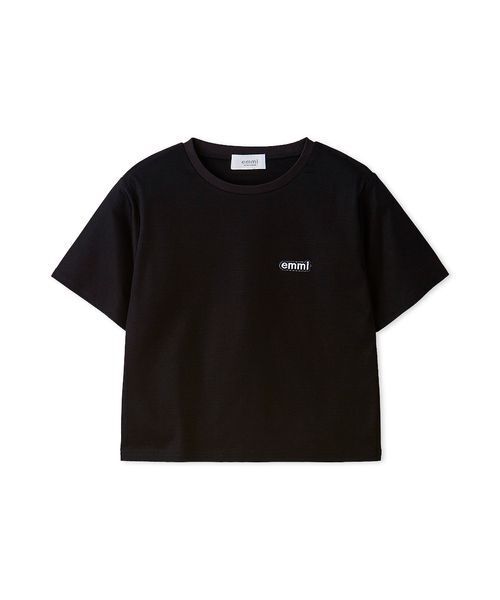 emmi(エミ)の「emmiロゴコンパクトTシャツ(Tシャツ/カットソー・レディース・ライトブルー/ブラック/オフホワイト・F)」の20枚目の写真