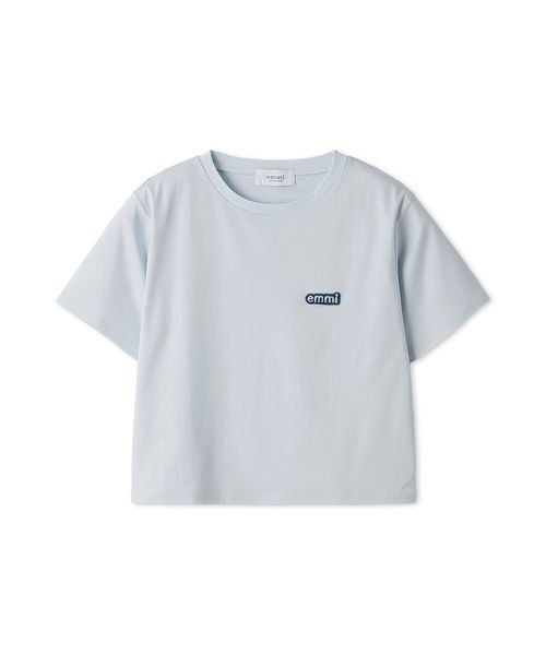 emmi(エミ)の「emmiロゴコンパクトTシャツ(Tシャツ/カットソー・レディース・ライトブルー/ブラック/オフホワイト・F)」の21枚目の写真