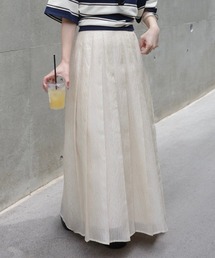 Ameri（アメリ）の「SHEER DAMASK JACQUARD PLEATED SKIRT（スカート）」