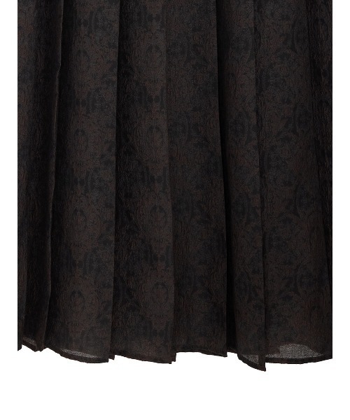 Ameri（アメリ）の「SHEER DAMASK JACQUARD PLEATED SKIRT（スカート・レディース・ダークブラウン/アイボリー・SMALL/MEDIUM）」の21枚目の写真