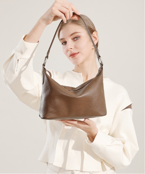 NiiNa(ニーナ)の「【 NiiNa / ニーナ 】高品質牛革2WAYソフトレザーミニショルダーバッグ(ショルダーバッグ・レディース・ダークブラウン/ブラウン/グレイッシュベージュ・FREE)」の1枚目の写真