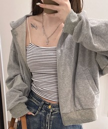 カップ付きキャミソール　シンプルブラトップ