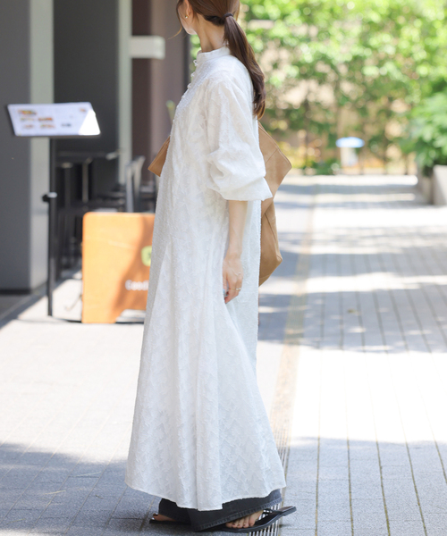 JOURNAL STANDARD relume(ジャーナルスタンダード レリューム)の「《WEB限定追加》コットンジャガードフレアワンピース(ワンピース・レディース・ホワイト/ブラック・FREE)」の18枚目の写真