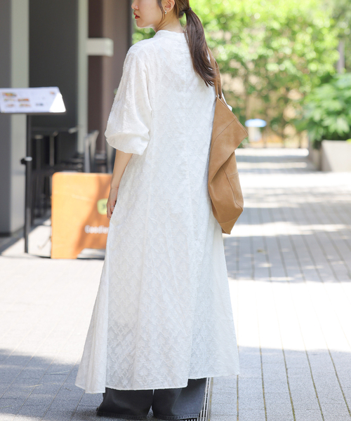 JOURNAL STANDARD relume(ジャーナルスタンダード レリューム)の「《WEB限定追加》コットンジャガードフレアワンピース(ワンピース・レディース・ホワイト/ブラック・FREE)」の20枚目の写真