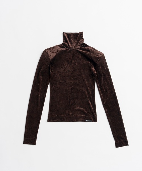 PRANK PROJECT(プランクプロジェクト)の「【2026Autumn Pre-Order】メッシュベロアトップス / Mesh Velour Top(Tシャツ/カットソー・レディース・グリーン/ブラウン/ブラック/ホワイト・FREE)」の19枚目の写真