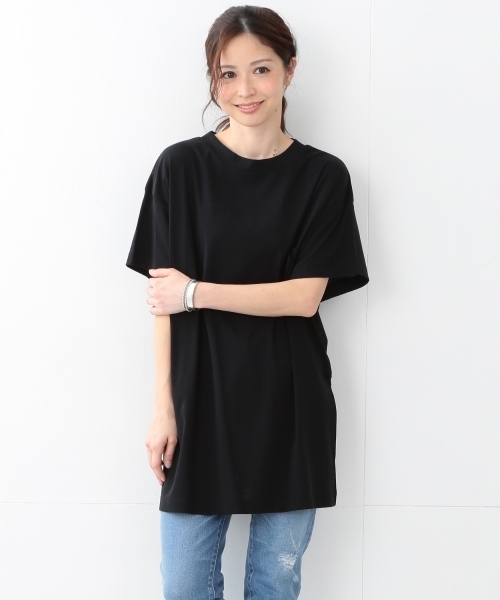Demi-Luxe BEAMS（デミルクス ビームス）の「Demi-Luxe BEAMS / BIGシルエット Tシャツ（Tシャツ/カットソー・レディース・ホワイト/ブラック/グリーン系その他・ONE SIZE）」の4枚目の写真