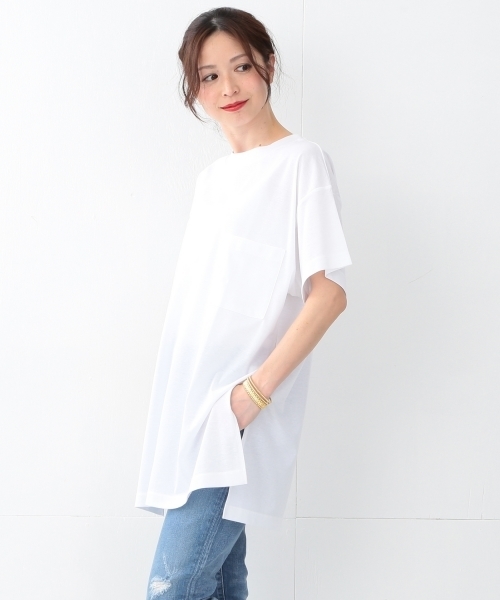 Demi-Luxe BEAMS（デミルクス ビームス）の「Demi-Luxe BEAMS / BIGシルエット Tシャツ（Tシャツ/カットソー・レディース・ホワイト/ブラック/グリーン系その他・ONE SIZE）」の6枚目の写真