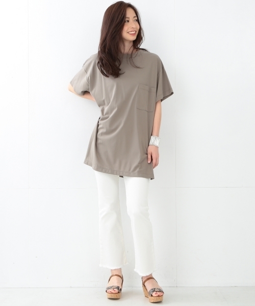 Demi-Luxe BEAMS（デミルクス ビームス）の「Demi-Luxe BEAMS / BIGシルエット Tシャツ（Tシャツ/カットソー・レディース・ホワイト/ブラック/グリーン系その他・ONE SIZE）」の7枚目の写真