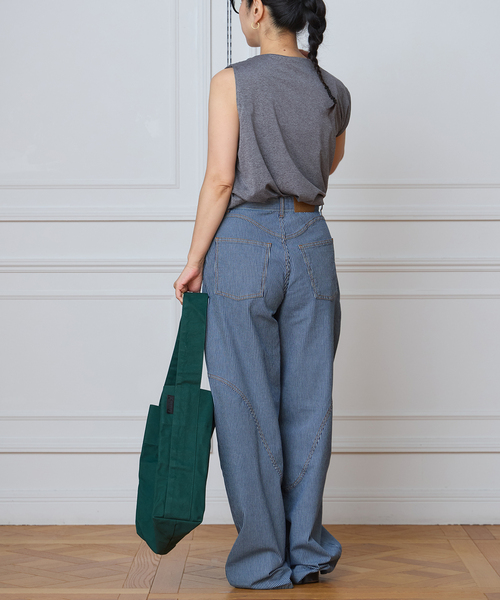IENA LA BOUCLE(イエナラブークル)の「IENA LA BOUCLE メランジドレープカットソー(Tシャツ/カットソー・レディース・ホワイト/グレー・FREE)」の11枚目の写真