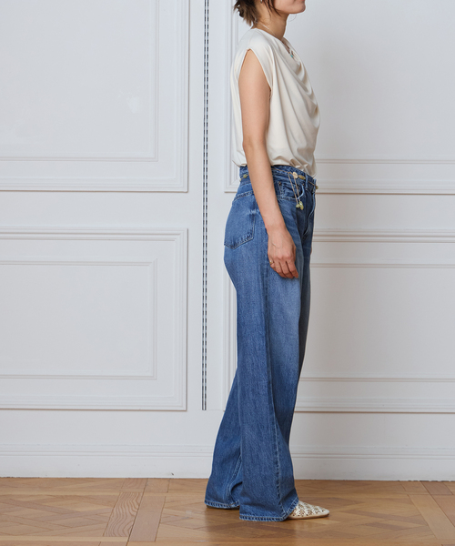 IENA LA BOUCLE(イエナラブークル)の「IENA LA BOUCLE メランジドレープカットソー(Tシャツ/カットソー・レディース・ホワイト/グレー・FREE)」の21枚目の写真
