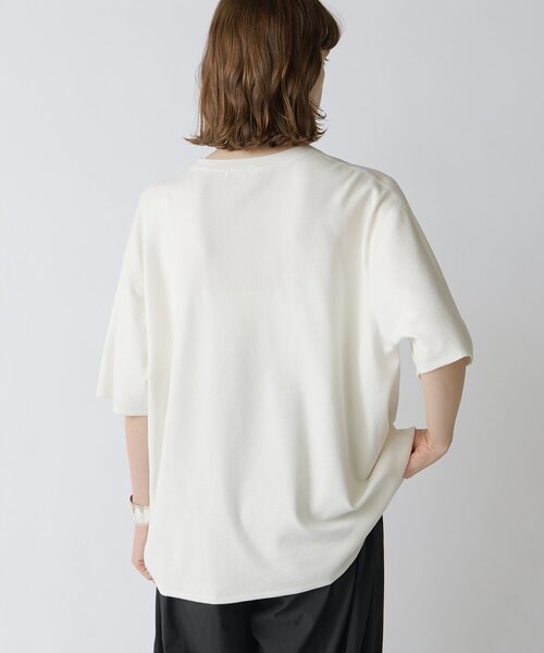 Drawing Numbers（ドローイング ナンバーズ）の「【Drawing Numbers】ユニセックスニットTシャツ（ニット/セーター・レディース・ライム/ブラック/ホワイト・38）」の10枚目の写真