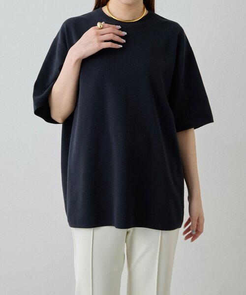 Drawing Numbers（ドローイング ナンバーズ）の「【Drawing Numbers】ユニセックスニットTシャツ（ニット/セーター・レディース・ライム/ブラック/ホワイト・38）」の15枚目の写真