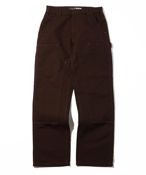 Carhartt(カーハート)の「【Carhartt/カーハート】Washed-Duck Double-Front Work Dungaree/ウォッシュドダック ダブルニー ペインターパンツ(その他パンツ・メンズ・ブラウン/ブラック/ダークブラウン・36×32/34×32/32×32/30×32)」の2枚目の写真