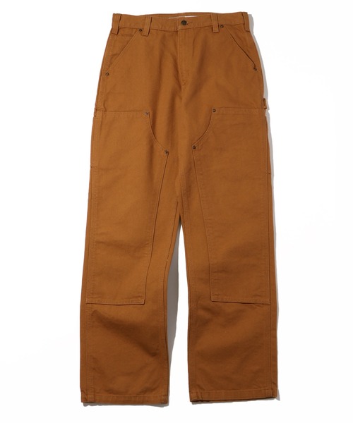 Carhartt(カーハート)の「【Carhartt/カーハート】Washed-Duck Double-Front Work Dungaree/ウォッシュドダック ダブルニー ペインターパンツ(その他パンツ・メンズ・ブラウン/ブラック/ダークブラウン・36×32/34×32/32×32/30×32)」の3枚目の写真