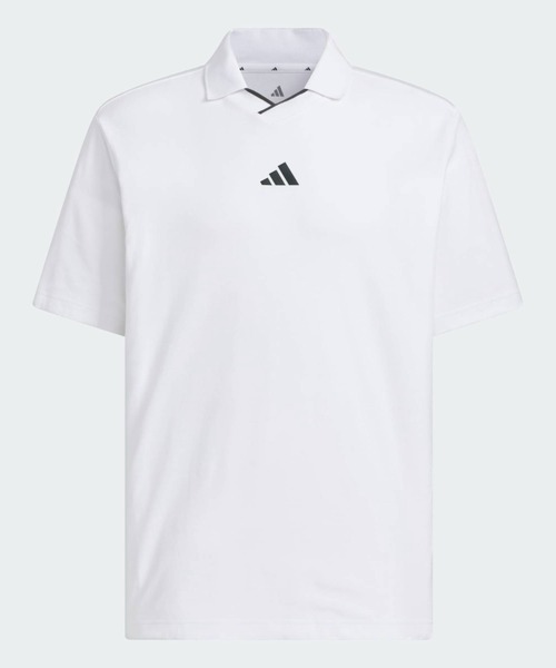 adidas（アディダス）の「ビヨンド ザ コース ツイストニット スキッパーカラー 半袖ポロシャツ【adidas Golf/アディダスゴルフ】（ポロシャツ・メンズ・ホワイト・XX-LARGE/LARGE/MEDIUM/SMALL/X-LARGE）」の4枚目の写真