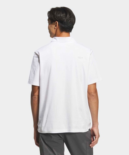 adidas（アディダス）の「ビヨンド ザ コース ツイストニット スキッパーカラー 半袖ポロシャツ【adidas Golf/アディダスゴルフ】（ポロシャツ・メンズ・ホワイト・XX-LARGE/LARGE/MEDIUM/SMALL/X-LARGE）」の2枚目の写真