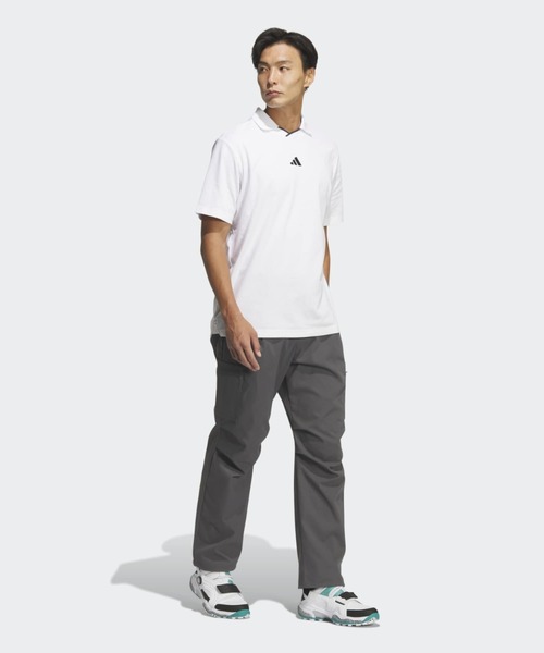 adidas（アディダス）の「ビヨンド ザ コース ツイストニット スキッパーカラー 半袖ポロシャツ【adidas Golf/アディダスゴルフ】（ポロシャツ・メンズ・ホワイト・XX-LARGE/LARGE/MEDIUM/SMALL/X-LARGE）」の3枚目の写真