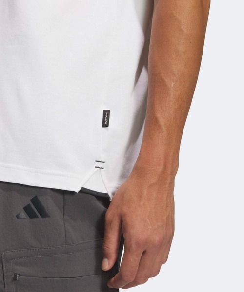 adidas（アディダス）の「ビヨンド ザ コース ツイストニット スキッパーカラー 半袖ポロシャツ【adidas Golf/アディダスゴルフ】（ポロシャツ・メンズ・ホワイト・XX-LARGE/LARGE/MEDIUM/SMALL/X-LARGE）」の6枚目の写真