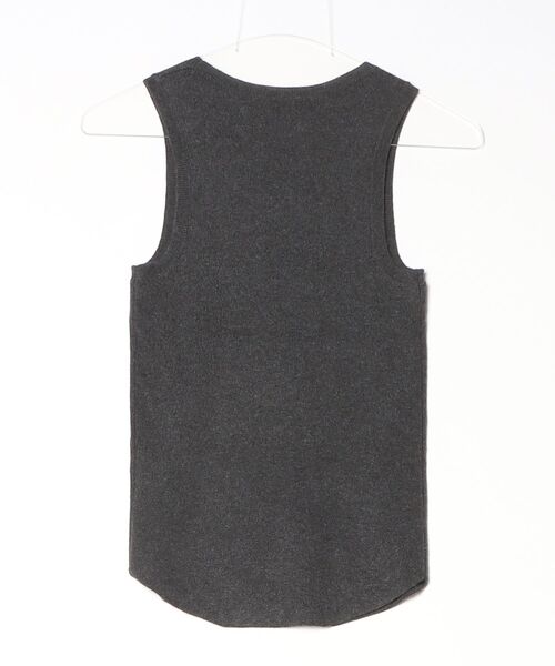 TODAYFUL（トゥデイフル）の「Roundhem Knit Tanktop 12610533（Tシャツ/カットソー・レディース・チャコールグレー/ブラウン/オフホワイト・FREE）」の4枚目の写真