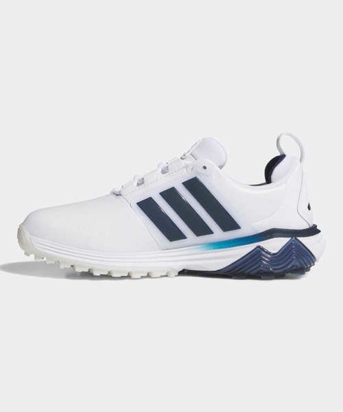 adidas(アディダス)の「アディパワー 26 スパイクレス ゴルフ / ADIPOWER 26 SPIKELESS GOLF SHOES【adidas Golf/アディダスゴルフ】(スニーカー・レディース・ホワイト×ブルー・24.5cm/23.5cm/24.0cm/22.0cm/22.5cm/23.0cm/25.0cm/25.5cm/26.0cm)」の6枚目の写真