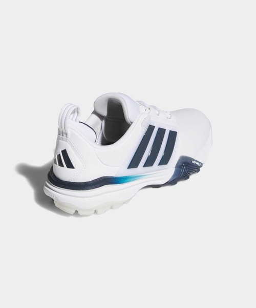 adidas(アディダス)の「アディパワー 26 スパイクレス ゴルフ / ADIPOWER 26 SPIKELESS GOLF SHOES【adidas Golf/アディダスゴルフ】(スニーカー・レディース・ホワイト×ブルー・24.5cm/23.5cm/24.0cm/22.0cm/22.5cm/23.0cm/25.0cm/25.5cm/26.0cm)」の5枚目の写真