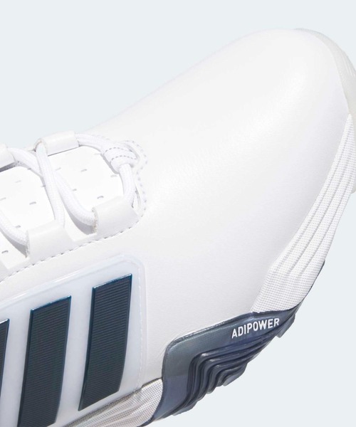 adidas(アディダス)の「アディパワー 26 スパイクレス ゴルフ / ADIPOWER 26 SPIKELESS GOLF SHOES【adidas Golf/アディダスゴルフ】(スニーカー・レディース・ホワイト×ブルー・24.5cm/23.5cm/24.0cm/22.0cm/22.5cm/23.0cm/25.0cm/25.5cm/26.0cm)」の8枚目の写真