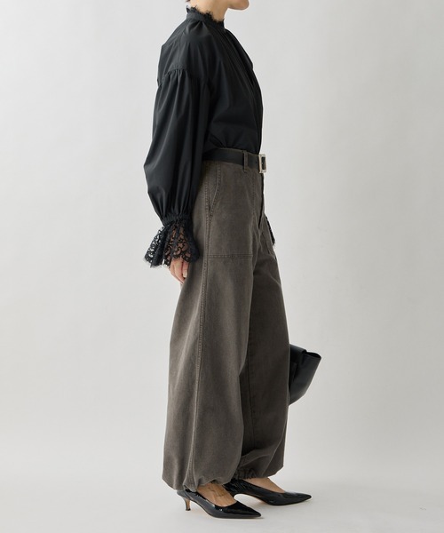 Whim Gazette(ウィムガゼット)の「ダックベイカーパンツ(その他パンツ・レディース・カーキ/モカ/ホワイト系その他・38/36)」の4枚目の写真