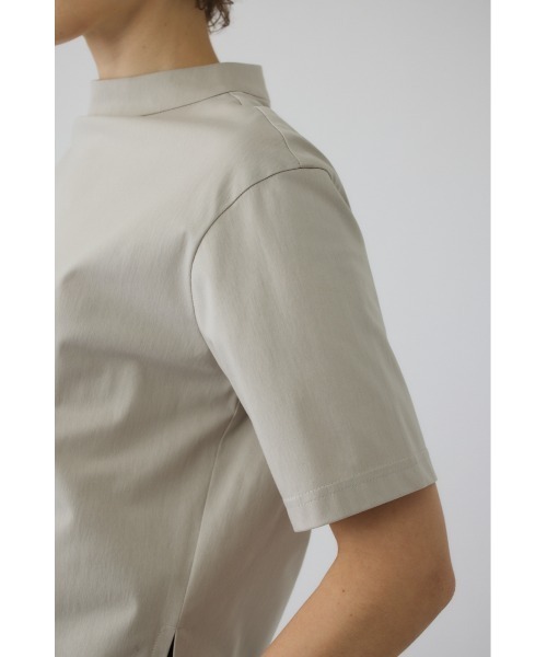 RIM.ARK(リムアーク)の「Compact T/SH(コンパクト ティーシャツ)(Tシャツ/カットソー・レディース・ホワイト/グレイッシュベージュ/ダークネイビー・FREE)」の14枚目の写真