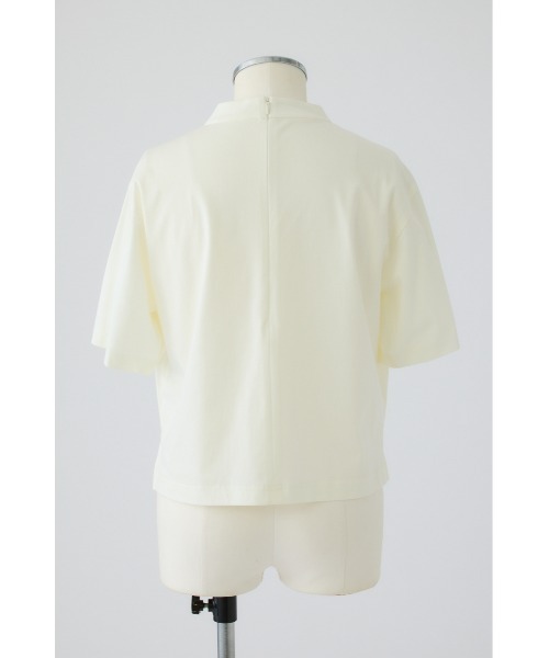 RIM.ARK(リムアーク)の「Compact T/SH(コンパクト ティーシャツ)(Tシャツ/カットソー・レディース・ホワイト/グレイッシュベージュ/ダークネイビー・FREE)」の19枚目の写真