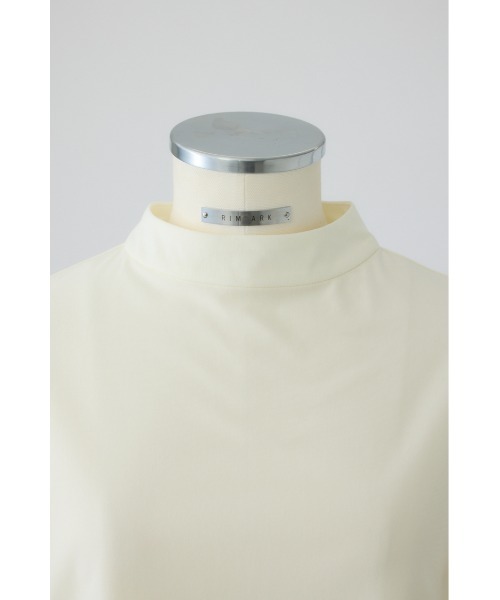 RIM.ARK(リムアーク)の「Compact T/SH(コンパクト ティーシャツ)(Tシャツ/カットソー・レディース・ホワイト/グレイッシュベージュ/ダークネイビー・FREE)」の9枚目の写真