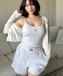 HDEX（エイチデックス）の「ワンマイルラベルワッフルショーツW (メランジホワイト)（その他パンツ）」