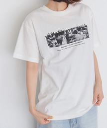 HER CLOSET（ハークローゼット）の「【HER CLOSET】coffeeフォトロゴロンT  COFFEE PHOTO LOGO LONG TEE（Tシャツ/カットソー）」