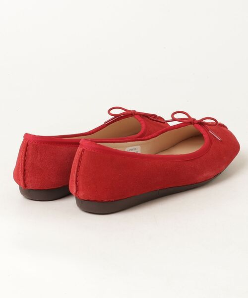 Clarks(クラークス)の「Freckle Ice/フレックルアイス(レッドスエード)(バレエシューズ・レディース・レッド・UK6/UK5.5/UK5/UK4.5/UK4/UK3.5/UK3)」の5枚目の写真