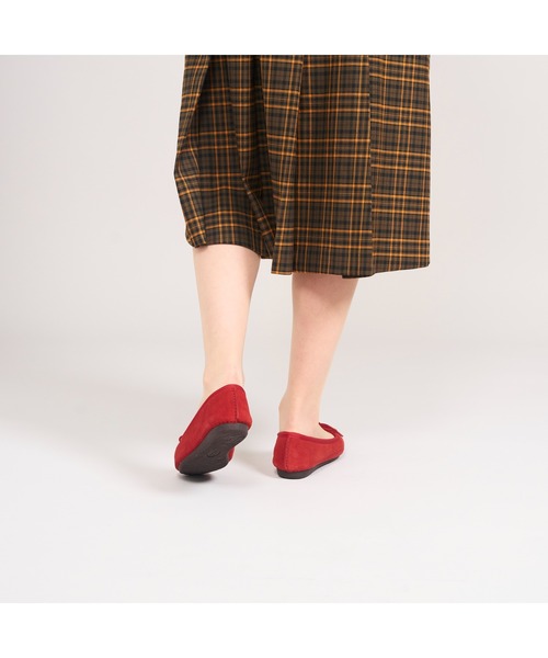 Clarks(クラークス)の「Freckle Ice/フレックルアイス(レッドスエード)(バレエシューズ・レディース・レッド・UK6/UK5.5/UK5/UK4.5/UK4/UK3.5/UK3)」の22枚目の写真