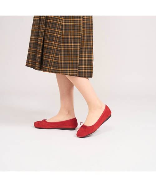 Clarks(クラークス)の「Freckle Ice/フレックルアイス(レッドスエード)(バレエシューズ・レディース・レッド・UK6/UK5.5/UK5/UK4.5/UK4/UK3.5/UK3)」の20枚目の写真