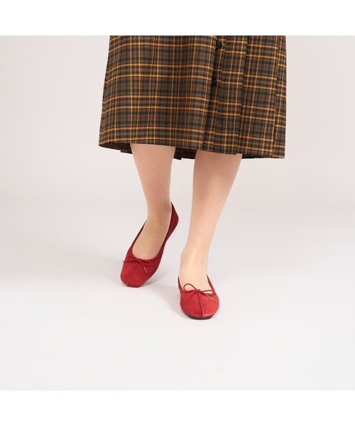Clarks(クラークス)の「Freckle Ice/フレックルアイス(レッドスエード)(バレエシューズ・レディース・レッド・UK6/UK5.5/UK5/UK4.5/UK4/UK3.5/UK3)」の21枚目の写真