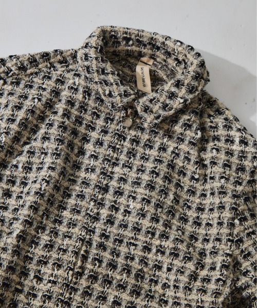 SHINYAKOZUKA（シンヤコヅカ）の「別注 kappogi sleeve（ブルゾン・メンズ・ホワイト/ブラック・SMALL/MEDIUM/LARGE）」の4枚目の写真