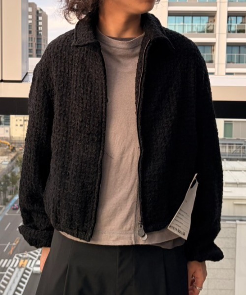 SHINYAKOZUKA（シンヤコヅカ）の「別注 kappogi sleeve（ブルゾン・メンズ・ホワイト/ブラック・SMALL/MEDIUM/LARGE）」の11枚目の写真