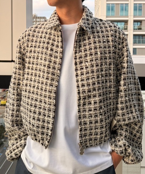SHINYAKOZUKA（シンヤコヅカ）の「別注 kappogi sleeve（ブルゾン・メンズ・ホワイト/ブラック・SMALL/MEDIUM/LARGE）」の13枚目の写真